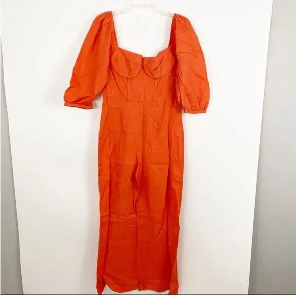 Capulet Manzanita Linen coral Revolve jumpsuit